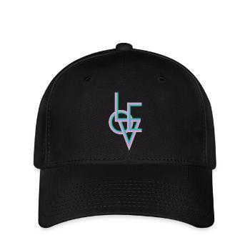 AMOUR COLORÉ - Casquette Flexfit - noir - Devant