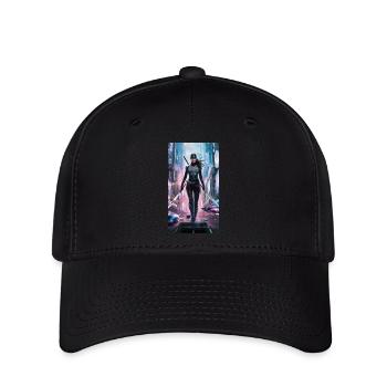 Ninja-Superhero - Flexfit Cap - Schwarz - Vorne
