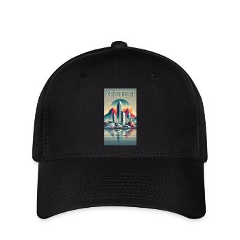 Monterrey Mexiko Modern Design - Flexfit Cap - Schwarz - Vorne