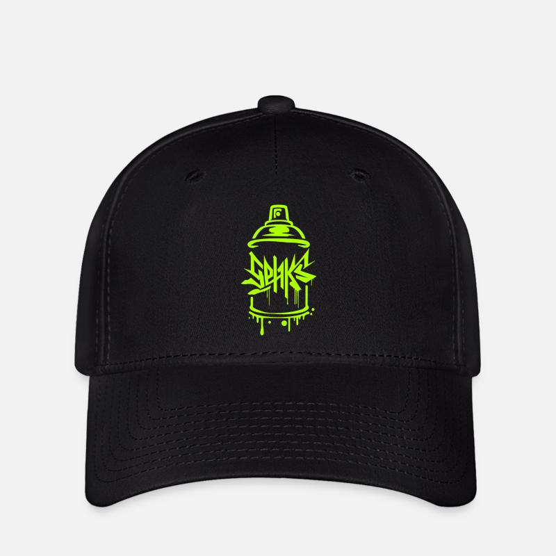 Sehks Grüne Flasche - Flexfit Cap - Schwarz