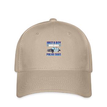 Just a boy who loves police cars - Flexfit Cap - khaki - Front