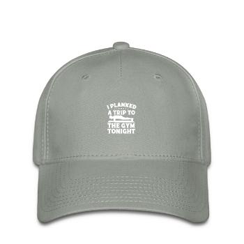 Accros de la salle de sport I Planked Un voyage à la gymnastique suédoise - Casquette Flexfit - gris vert - Devant