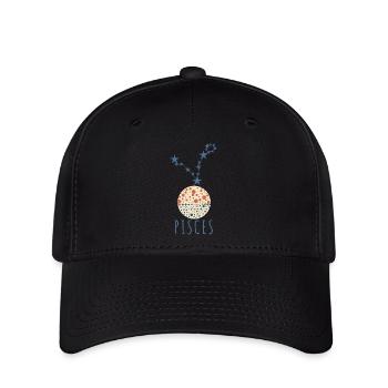La constellation des Poissons - Casquette Flexfit - noir - Devant