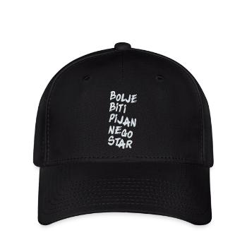 BOLJE BITI PIJAN NEGO STAR - Flexfit Cap - Schwarz - Vorne