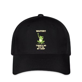 Frosch Lustig Witzig - Flexfit Cap - Schwarz - Vorne