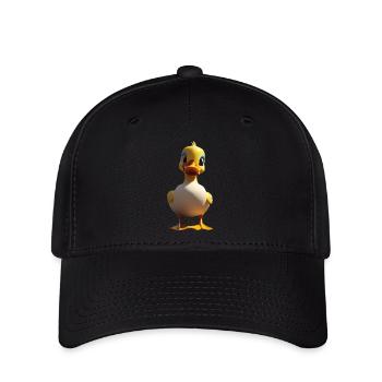 Quirky Cartoon Duck Character - Flexfit Cap - black - Front