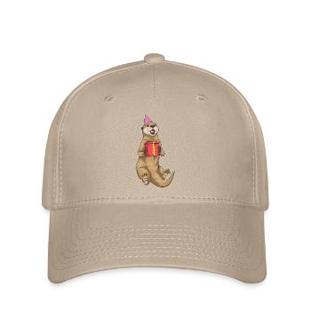 Otter Geburtstag Partyhut - Flexfit Cap - Khaki - Vorne