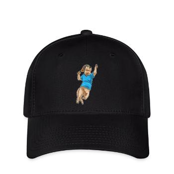 Otter Tennis Tennisschläger - Flexfit Cap - Schwarz - Vorne