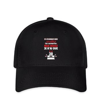 Désolé, j’ai 30 ans ! Cadeau d’anniversaire 30 ans - Casquette Flexfit - noir - Devant