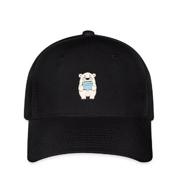 Eisbären Retten - Flexfit Cap - Schwarz - Vorne