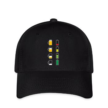 Recharge beer battery - Flexfit Cap - black - Front