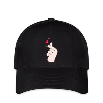 Finger hearts 2 - Flexfit Cap - black - Front