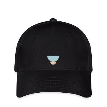 Abstraktes Design - Flexfit Cap - Schwarz - Vorne