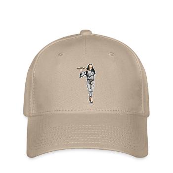 Croquis flûtiste - Casquette Flexfit - kaki - Devant