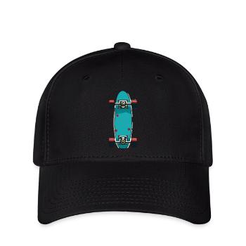 Skateboard - Casquette Flexfit - noir - Devant