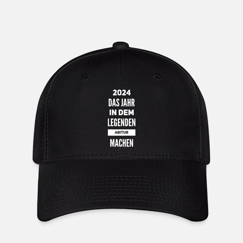 Abitur Abi - Casquette Flexfit - noir