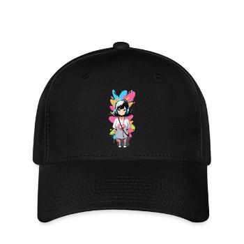 Street Art Fille 23240 - Casquette Flexfit - noir - Devant