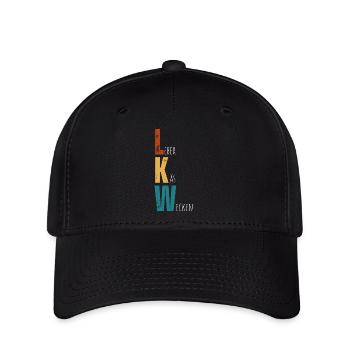 LKW – Leberkäsweckle aus dem Ländle - Flexfit Cap - Schwarz - Vorne