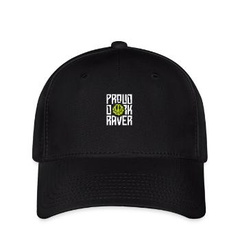 Proud Dark Raver EDM House Music DJ Techno Outfit - Flexfit Cap - black - Front