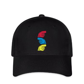 Turbo 3 er - Casquette Flexfit - noir - Devant