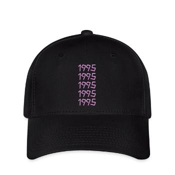 Né en 1995 - Casquette Flexfit - noir - Devant