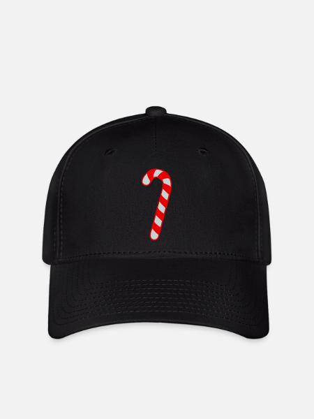 Candy Cane - Christmas - Flexfit Cap - black