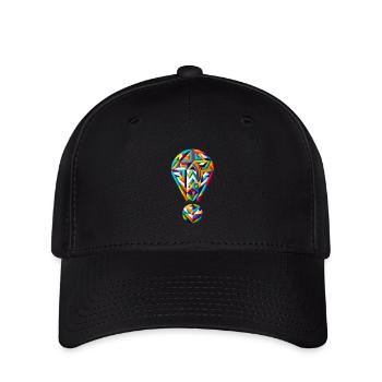 Lebendiger Ausruf: Geometrisches Spektrum-Design - Flexfit Cap - Schwarz - Vorne