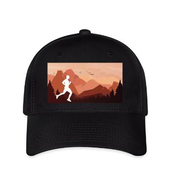 Trail Run Ultra Running Trekking en montagne Course à pied - Casquette Flexfit - noir - Devant