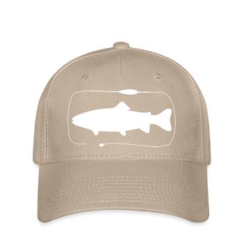 Forelle Sbirolino Montage mit Paste - Flexfit Cap - Khaki - Vorne