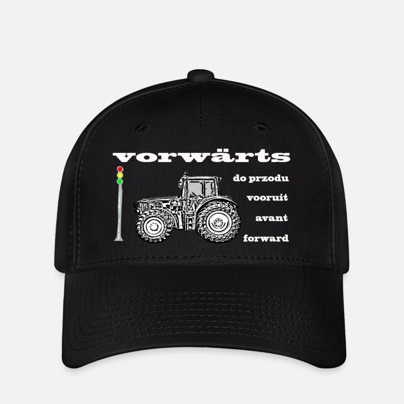 Vorwärts Trecker gegen Ampel - Flexfit Cap - Schwarz