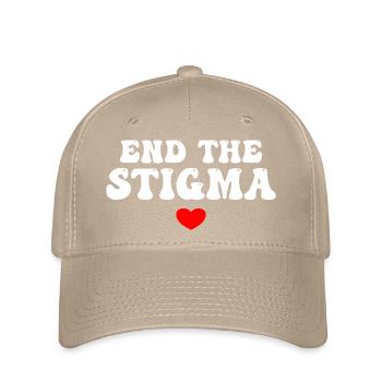 End The Stigma - Flexfit Cap - khaki - Front