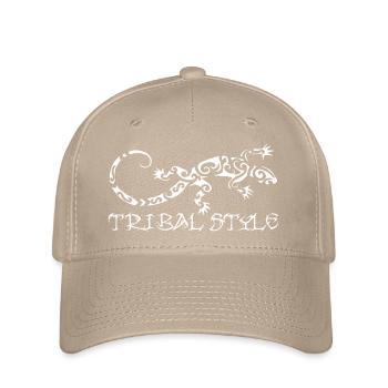 Polynesische weiße Eidechse - Flexfit Cap - Khaki - Vorne