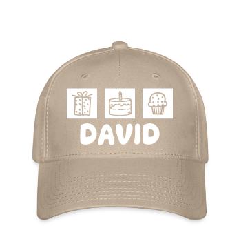 David - Flexfit Cap - Khaki - Vorne