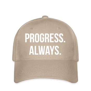 PROGRESS. ALWAYS. | Greyline Official - Flexfit Cap - khaki - Front