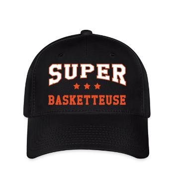 Super Basketteuse - Casquette Flexfit - noir - Devant
