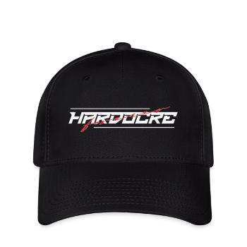 Hardcore Forever Party Festival Shirt Hoodie - Flexfit Cap - Schwarz - Vorne