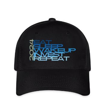 daily routine or everyday life - Flexfit Cap - black - Front