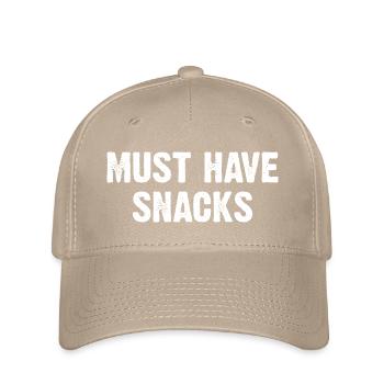 Must Have Snacks - Flexfit Cap - Khaki - Vorne