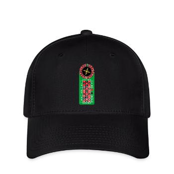 Logo du casino Roulette - Casquette Flexfit - noir - Devant