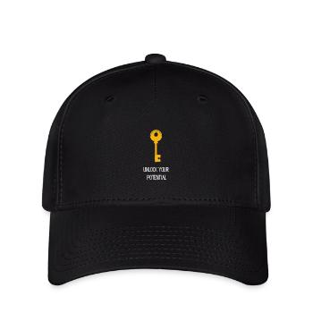 Key - unlock your potential - Flexfit Cap - Schwarz - Vorne