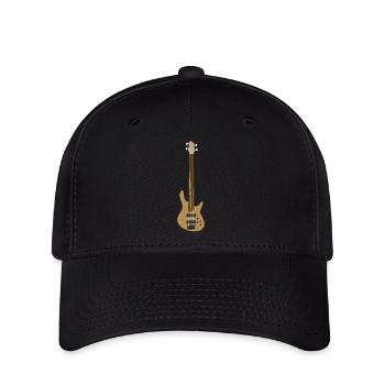 Fretless Bassgitarre - Flexfit Cap - Schwarz - Vorne
