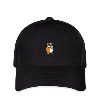 Hamster Cool Animal - Flexfit Cap - black - Front