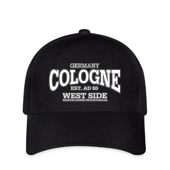 Cologne white - Flexfit Cap - Schwarz - Vorne