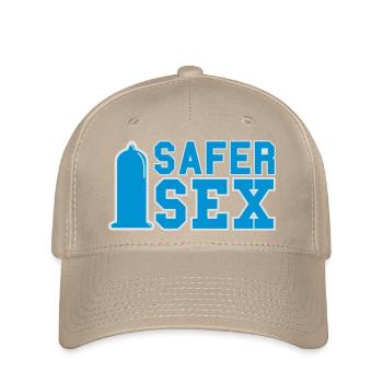 Safer Sex Kondom Condom Verhütung 2c - Flexfit Cap - khaki - Front