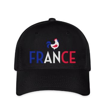 France Français Française French Frankreich - Flexfit Cap - black - Front