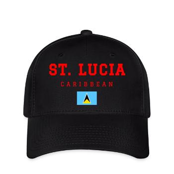 Sainte-Lucie - Casquette Flexfit - noir - Devant