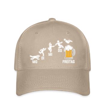 Saufen Party Biertrinker Bier - Flexfit Cap - Khaki - Vorne