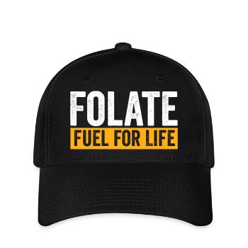 Folate Fuel For Life Power Source - Flexfit Cap - black - Front