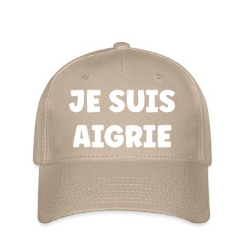 Je Suis Aigri - Typo Bold Statement - Casquette Flexfit - kaki - Devant