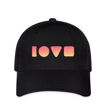 love - Flexfit Cap - black - Front